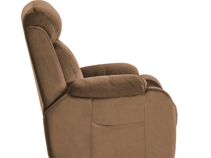 Lift Chair Recliner Power Remote Control Recliner Sofa Relax Soft Chair Anti - Skid Australia Cashmere Fabric Furniture Living Room - Brown