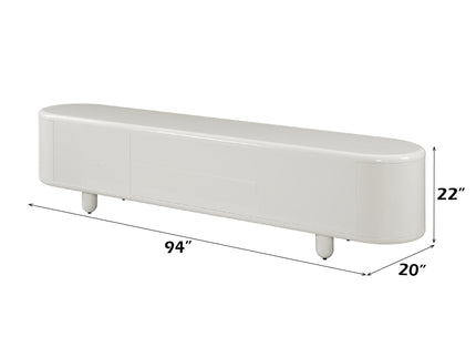 Keely - TV Stand - Gloss White