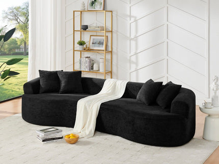 4 Seater Curved Cloud Sectional Sofa