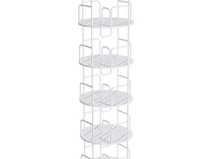Rotating Bookshelf Tower 5 Tier Spinning 360 Degree Revolving Storage Shelf