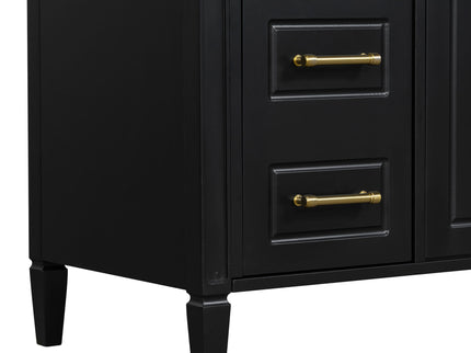 Bathroom Vanity With Sink, 4 Drawers, 2 Doors