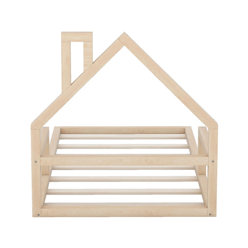 Floor Bed With House Shaped Headboard