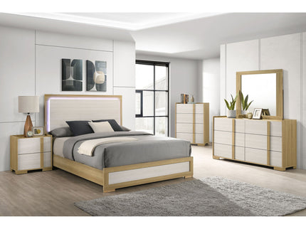 Lincoln - 6 Drawer Dresser - Natural / White