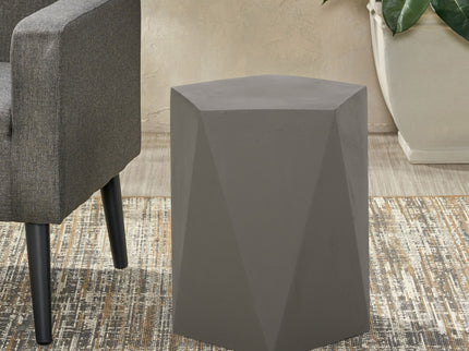 Side Table With Geometric Design