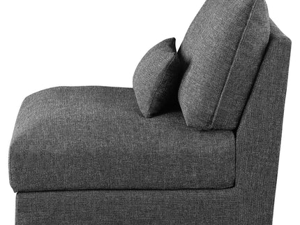 Wakefield - Upholstered Armless Slipper Chair - Black