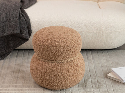 Snowman Stool With Cushion And Solid Wood Frame