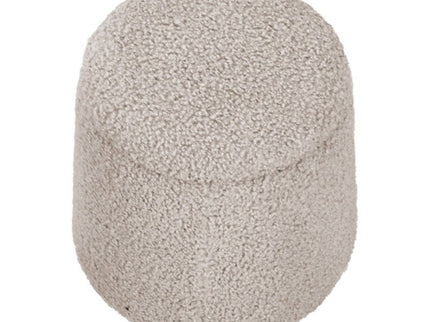 Elegant Round Storage Ottoman Upholstered