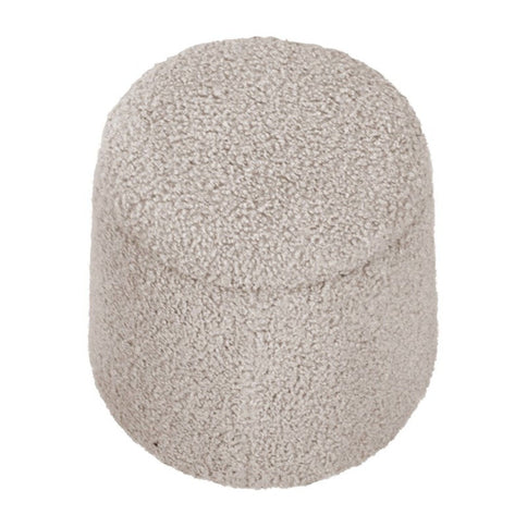 Elegant Round Storage Ottoman Upholstered