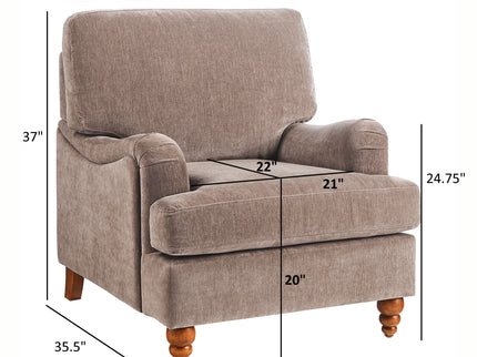 Candor - Arm Chair With English Roll Arms