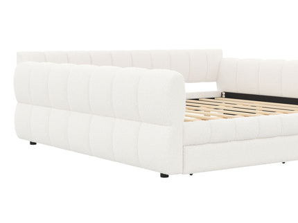Upholstered Platform Bed With USB Charging And 2 Storage Drawers