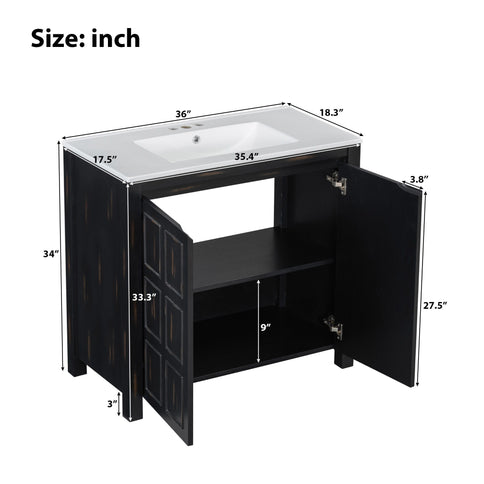 Bathroom Vanity Organizer With Sink, Combo Cabinet Set, Bathroom Storage Cabinet