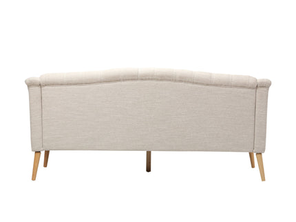 Comfy 3 Seat Sofa With Wooden Legs, For Living Room And Study