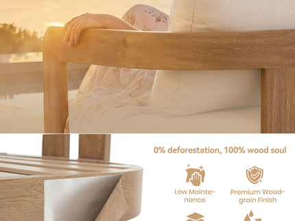 Swivel Chair For Patio - Oak