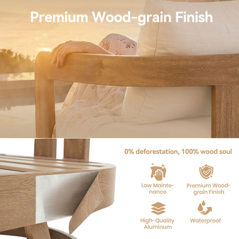 Swivel Chair For Patio - Oak
