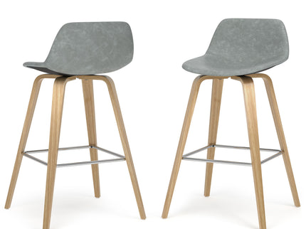 Randolph Bentwood - Upholstered Counter / Bar Height Stool (Set of 2)
