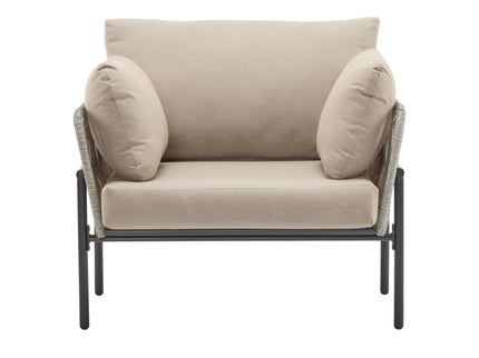 Rope Lounge Chair With Cushions For Modern Spaces