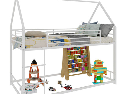 Bunk Bed With Safety Guardrails, No Box Spring Needed