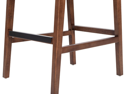 Andre - Counter Stool With Back - Pecan Brown