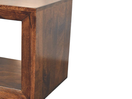 Solis - Open Side Table - Brown