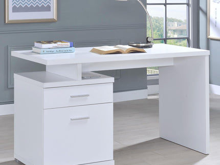 2 Drawer Reversible Office Desk With Modular Design