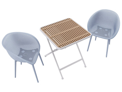 2 Pack Lounge Chair Set & Folding Square Table