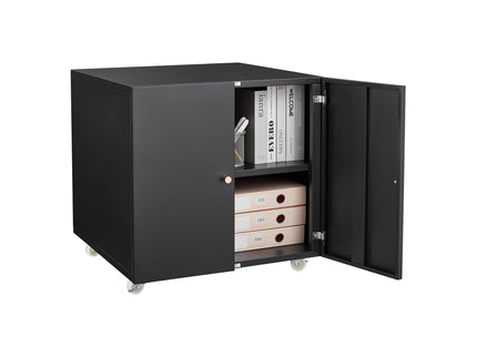 Office Furniture Copier Cabinet 2 Door Steel Copier Stand Mobile Pedestal File Printer Stand