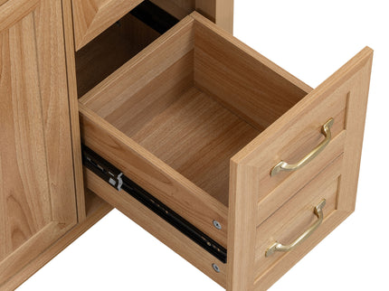 Bathroom Vanity With Sink, Soft Close Doors & Drawers - Wood