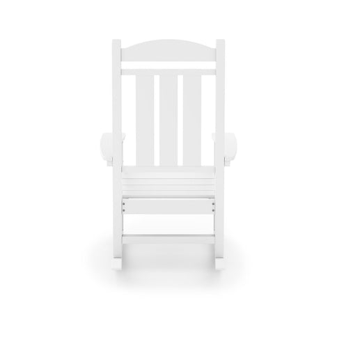 Traditional Porch Rocker Classic HDPE Poly Lumber For Porch, Patio, And Garden Comfort