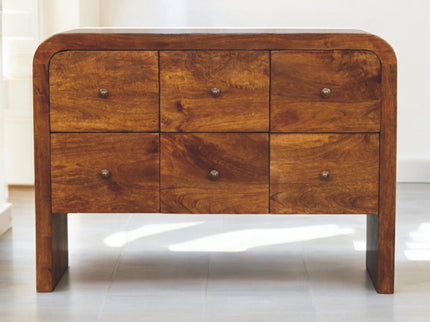 Darcy - 3 Over 3 Drawer Chest - Brown