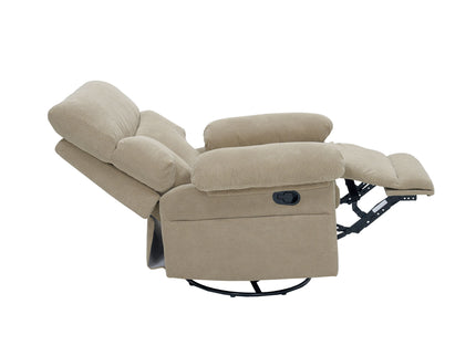 Swivel Rocker Recliner Chair With Manual Recline For Living Room