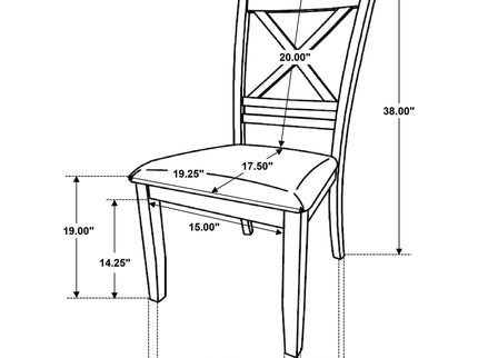 Evanston - Cross Back Dining Side Chair (Set of 2) - White