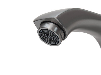 Modern Freestanding Bathroom Vanity With Ceramic Sink, Hot And Cold Faucet, 1 Door Cabinet & Open Shelf