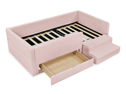 Safe Kids Bed With Guardrails And Storage