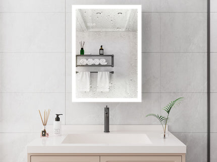 Bathroom Medicine Cabinet With Lights, LED Medicine Cabinet With Mirror, Lighted Medicine Cabinet With Defogger