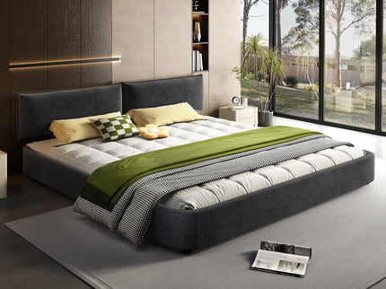 Cloud Bed Frame With Oversized Padded Movable Headboard