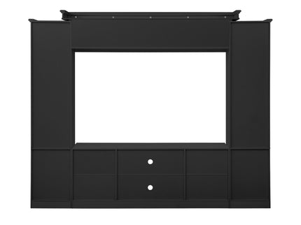 All-In-One TV Stand With Bookcase For TVs Up To 65"