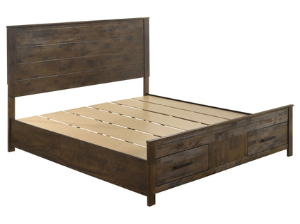 Greely - Eastern King Storage Bed - Brown