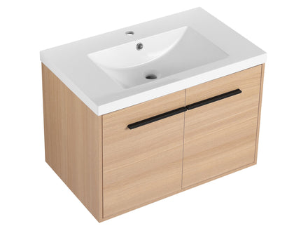 Bathroom Vanity Set With Resin Countertop Sink, 2 Doors