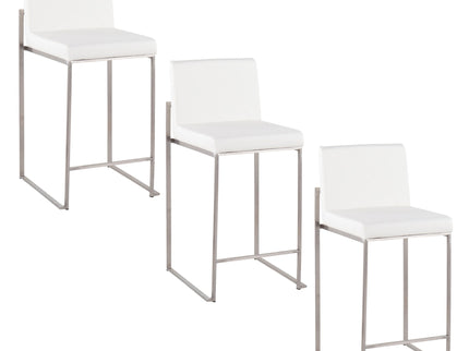 Fuji - Contemporary High Back Counter Stool, Functional Design