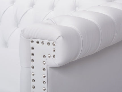 Chesterfield Style 3 Seater Sofa With Deep Button Tufting