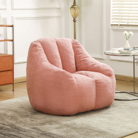 Comfy Bean Bag Chair With Memory Foam Filler, Tufted Soft