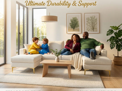 U - Shaped Sectional Sofa With Double Chaise