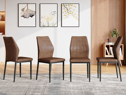 Dining Chairs With Shell Pattern, Comfort And Style