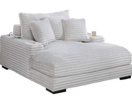 Chaise Lounge With 2 Cup Holders And USB Ports