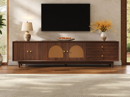 TV Stand With For 85" TVs - Walnut