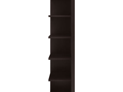 6 Tier Corner Bookcase - Cappuccino