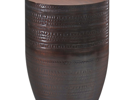 Johnsen - Handcrafted Large Metal Accent Table