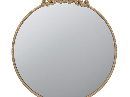 Classic Design Mirror With Baroque Inspired Frame For Bathroom, Entryway Console Lean Against Wall