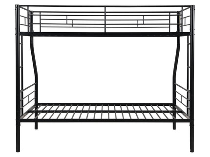 Twin Over Full Bunk Bed With Large Under-Bed Storage - Black