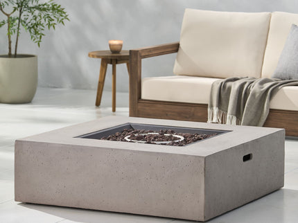 Modern 50, 000 Btu Square Fire Table With Propane Tank